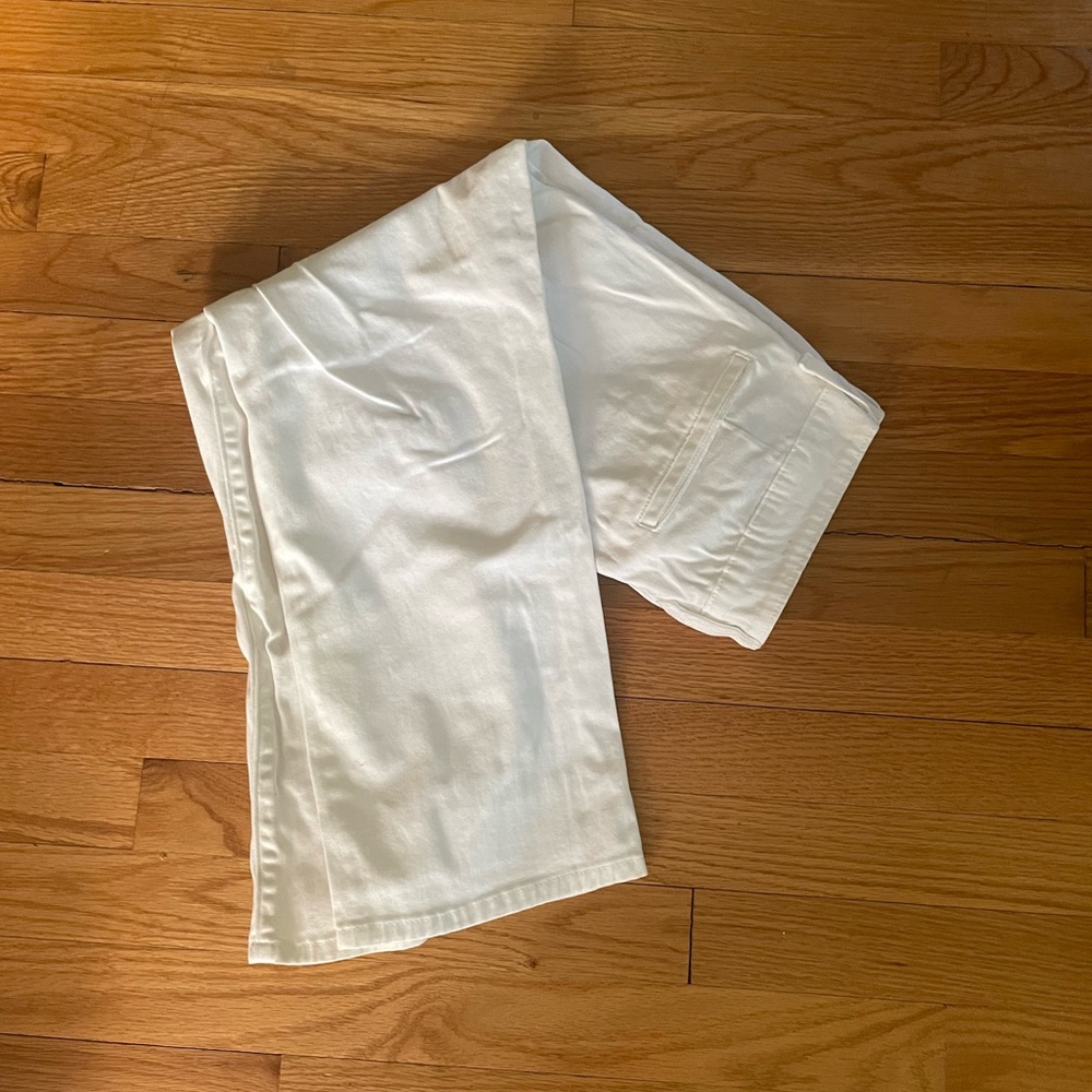 NYDJ white cotton blend crop jeans size 8